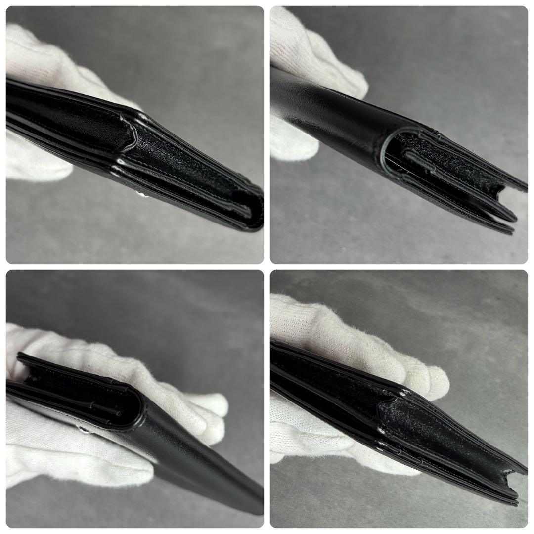 【未使用級】MONTBLANC モンブラン 本革 マチ付き 名刺入れ 限定品 黒