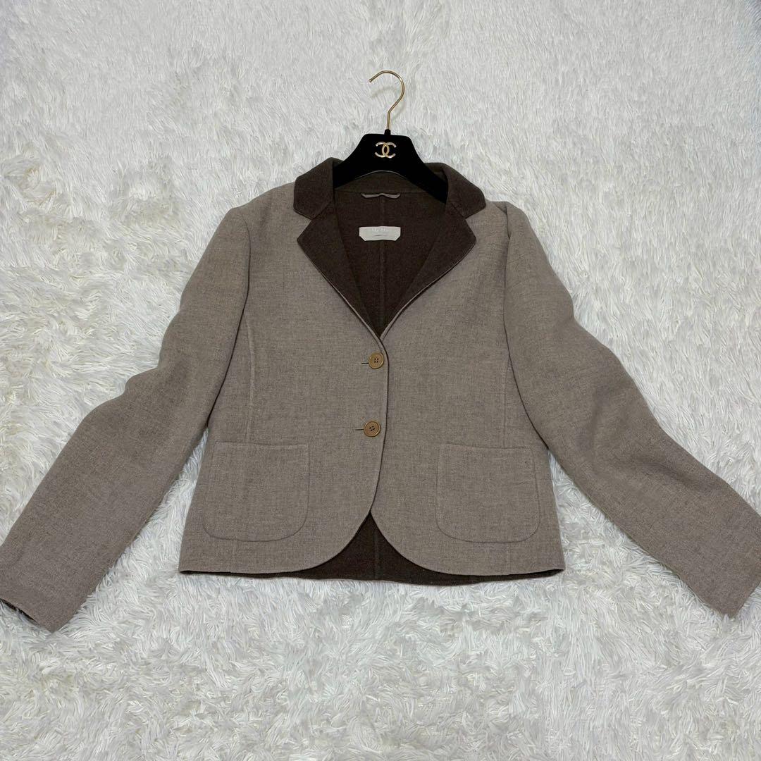 美品 S Max Mara クチートアマーノ XL ジャケット ダブルフェイス