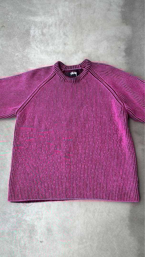 最終値下げ‼️STUSSY CONTRAST RIB SWEATER