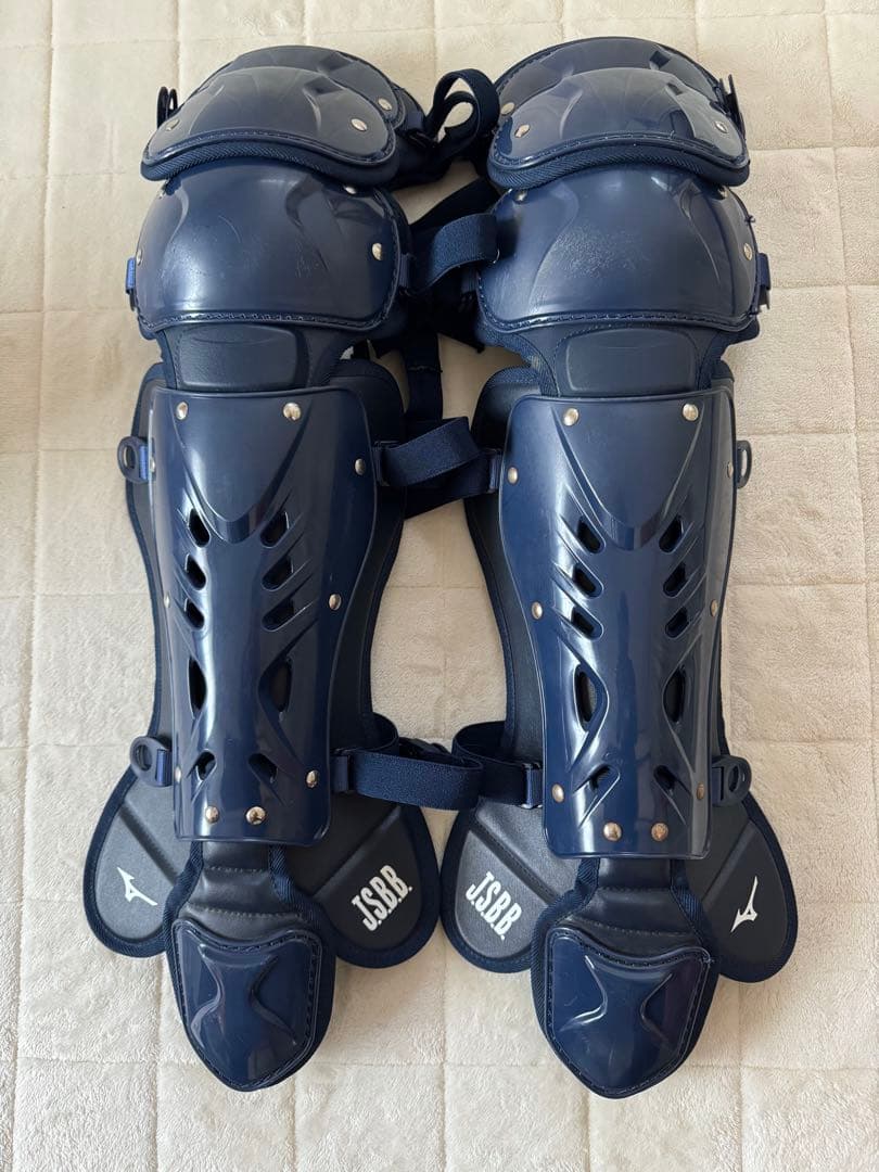 美品　現行モデル　MIZUNO ミズノ　軟式用レガーズ　L 1DJLR120