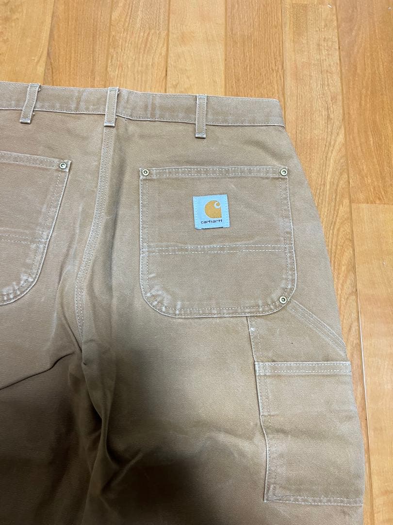 Carhartt カーハート　ダブルニー USA製 ベージュ　ブラウン