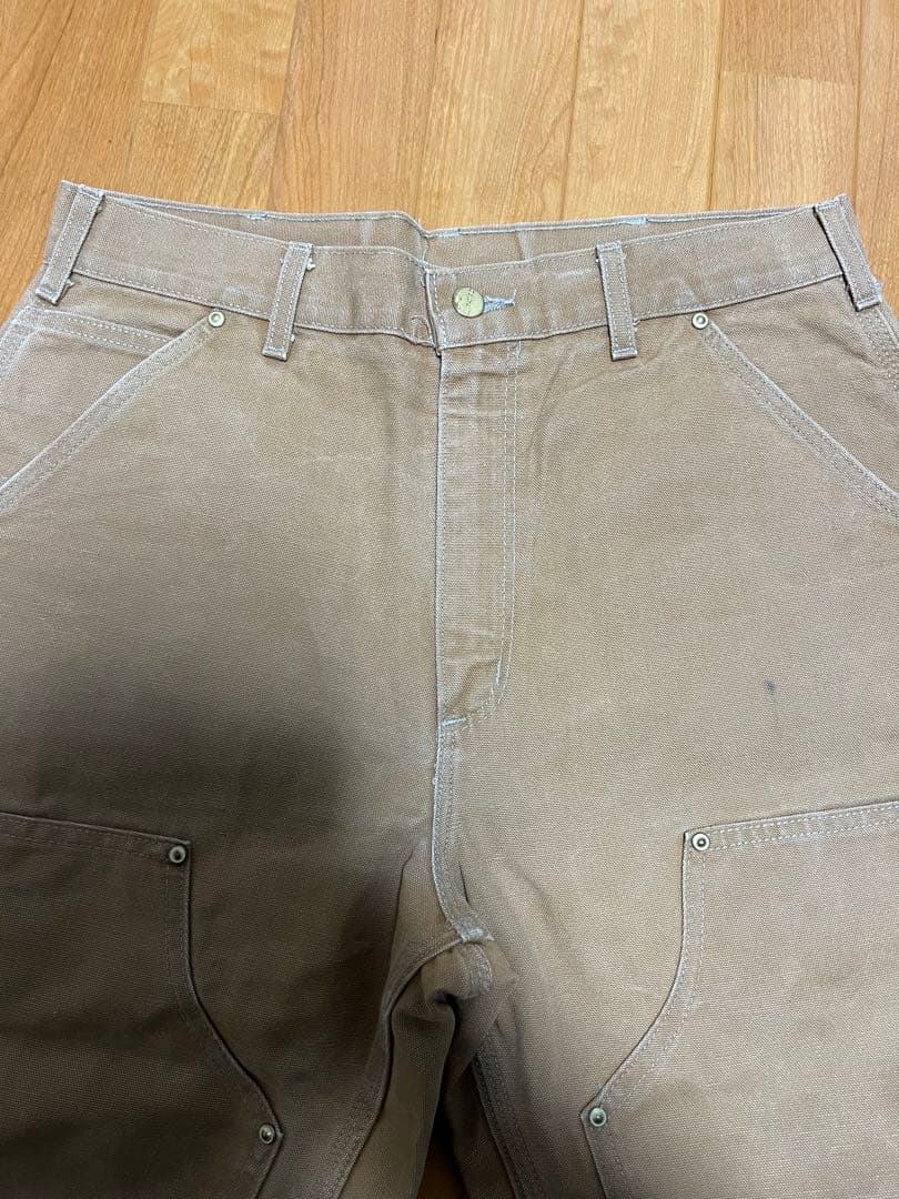 Carhartt カーハート　ダブルニー USA製 ベージュ　ブラウン