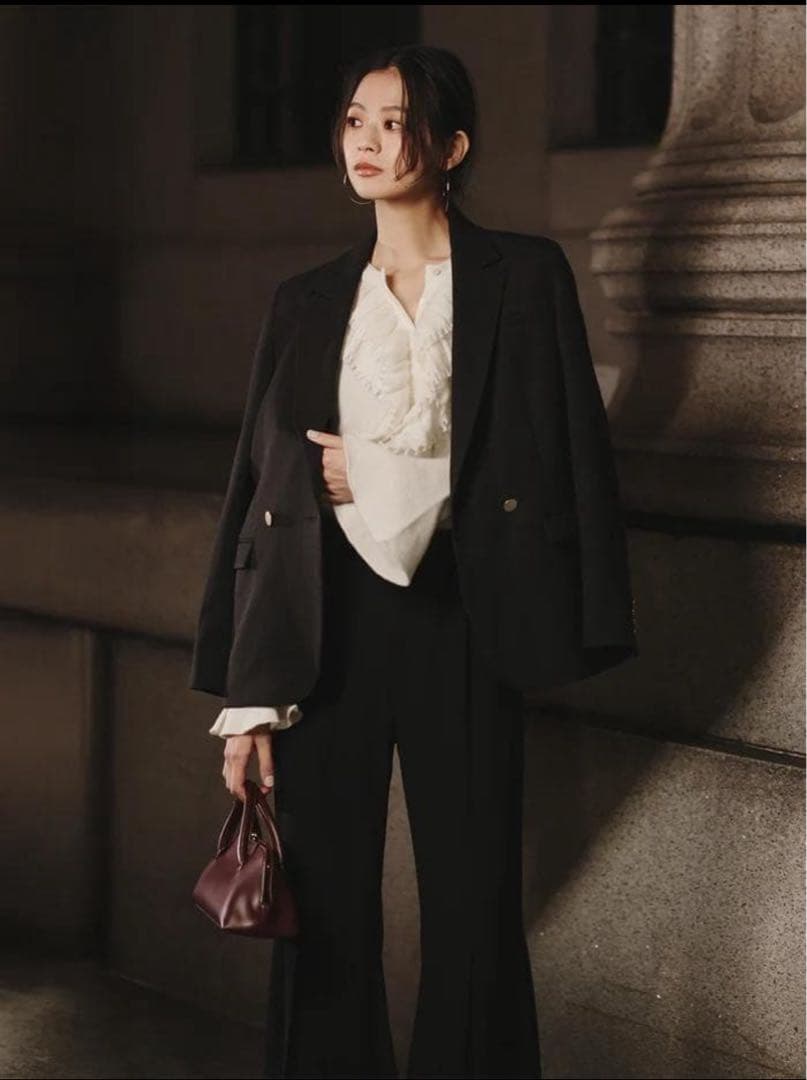 【新品】1/5迄 これ以上値下不可 anuans ベーシックダブルジャケット