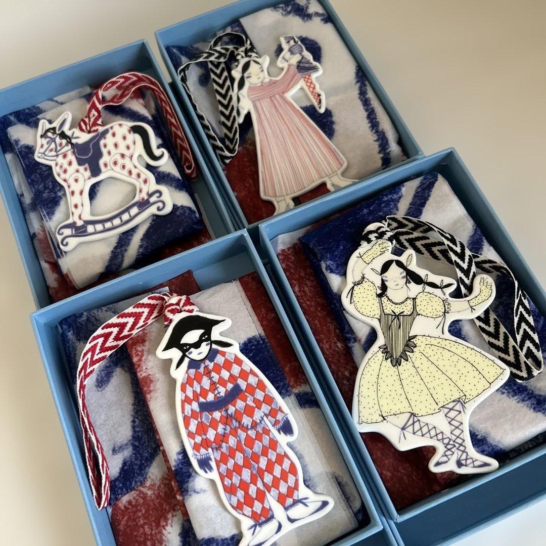 【新品】 ウエッジウッド ホリディオーナメント 4点セット