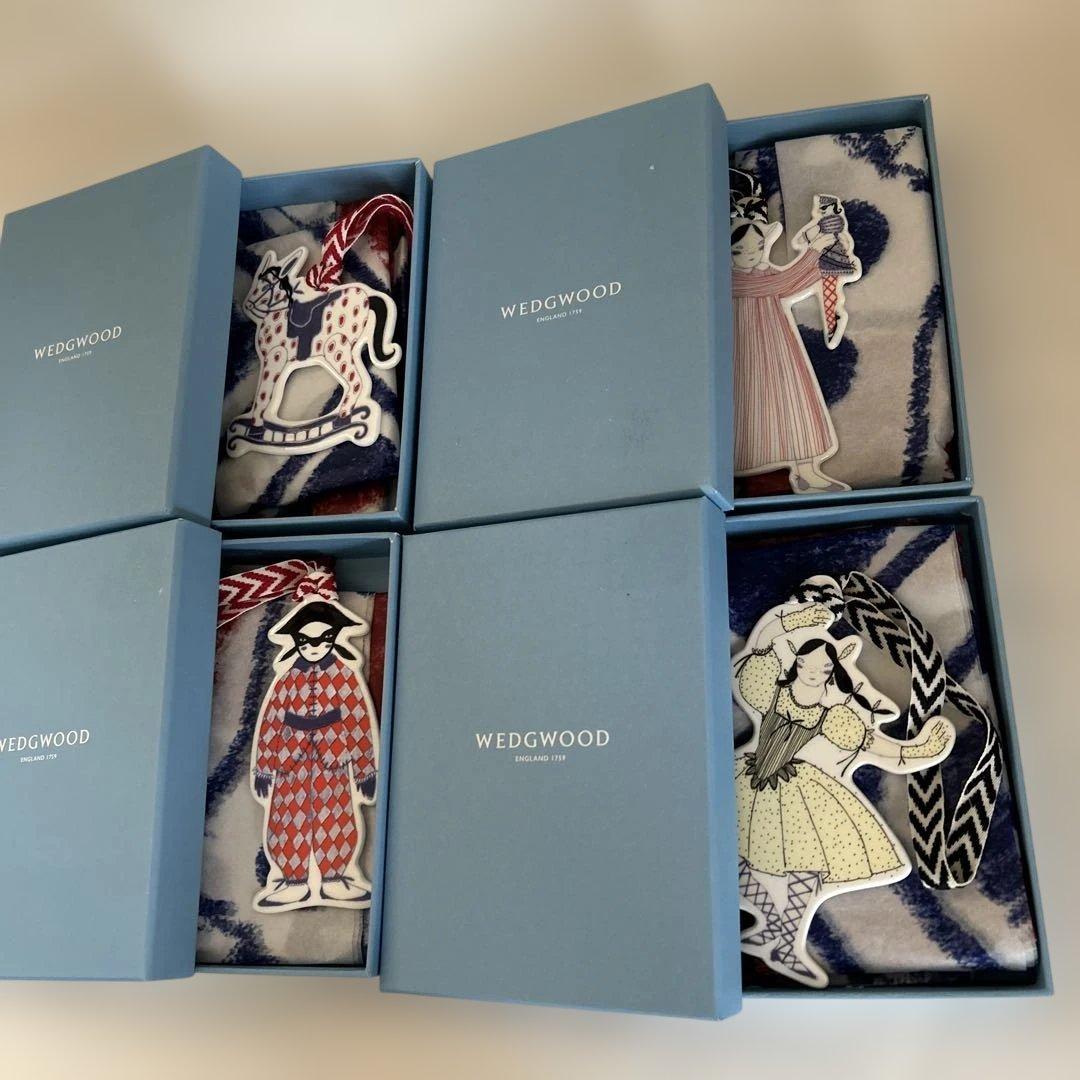 【新品】 ウエッジウッド ホリディオーナメント 4点セット