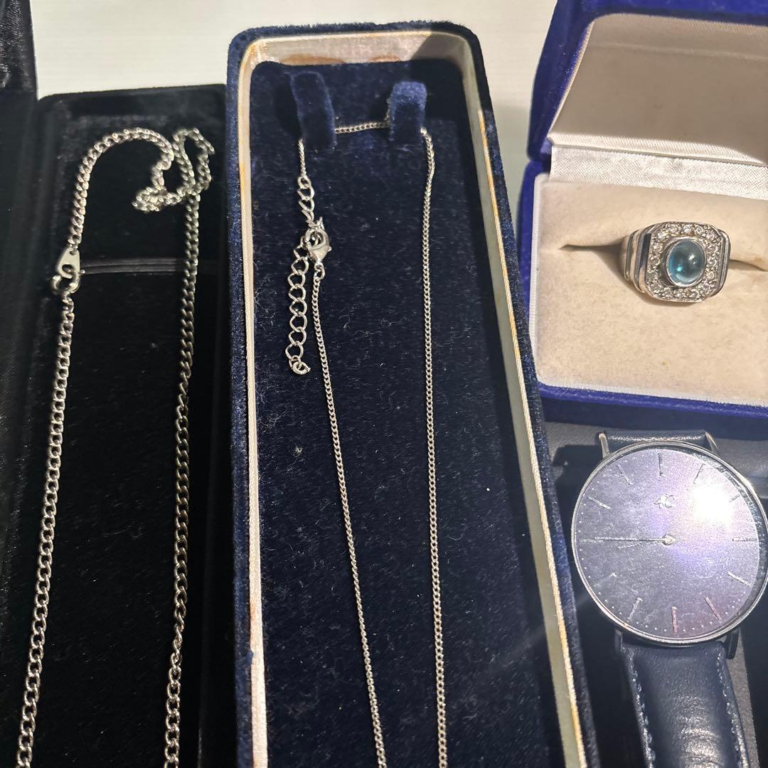 ［遺品整理・生前整理品］シルバー 喜平 K18 GP ネックレス 腕時計 指輪