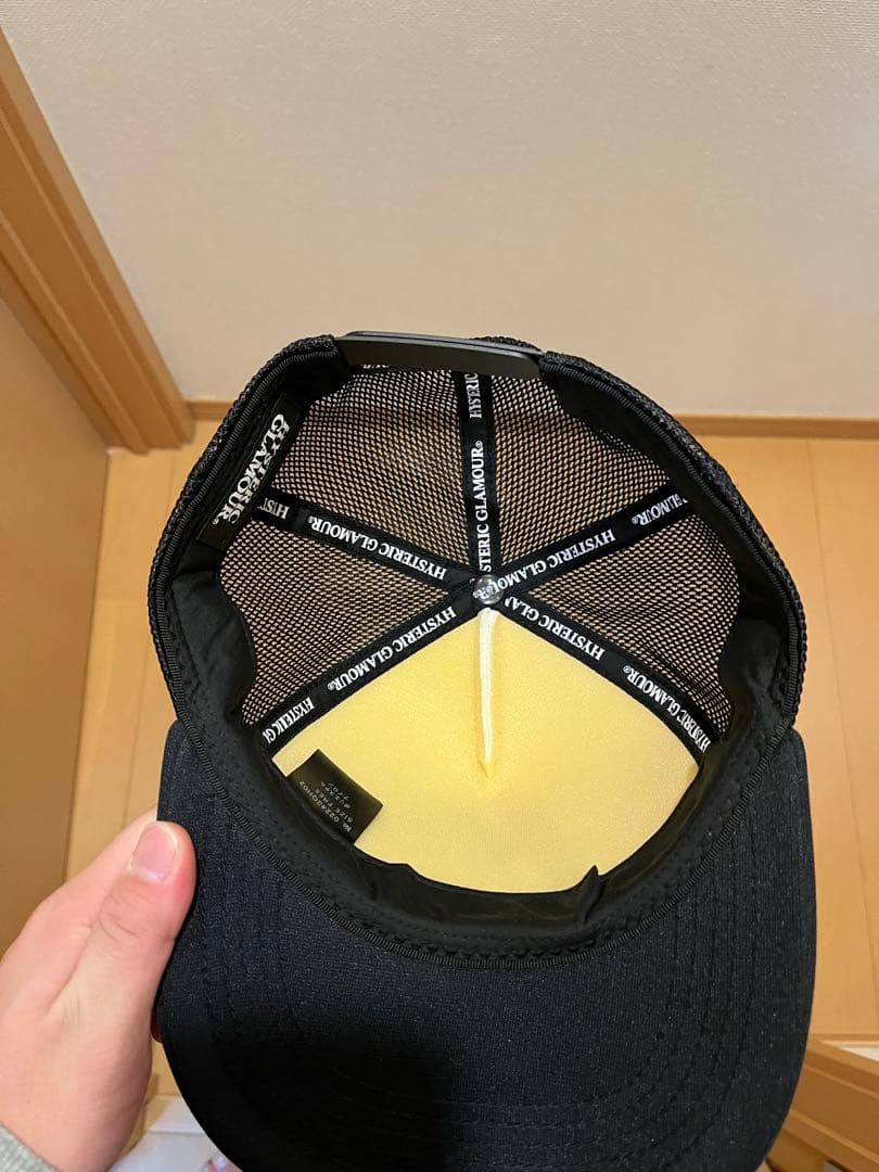 HYSTERIC GLAMOUR ロゴキャップ ホワイト/ブラック