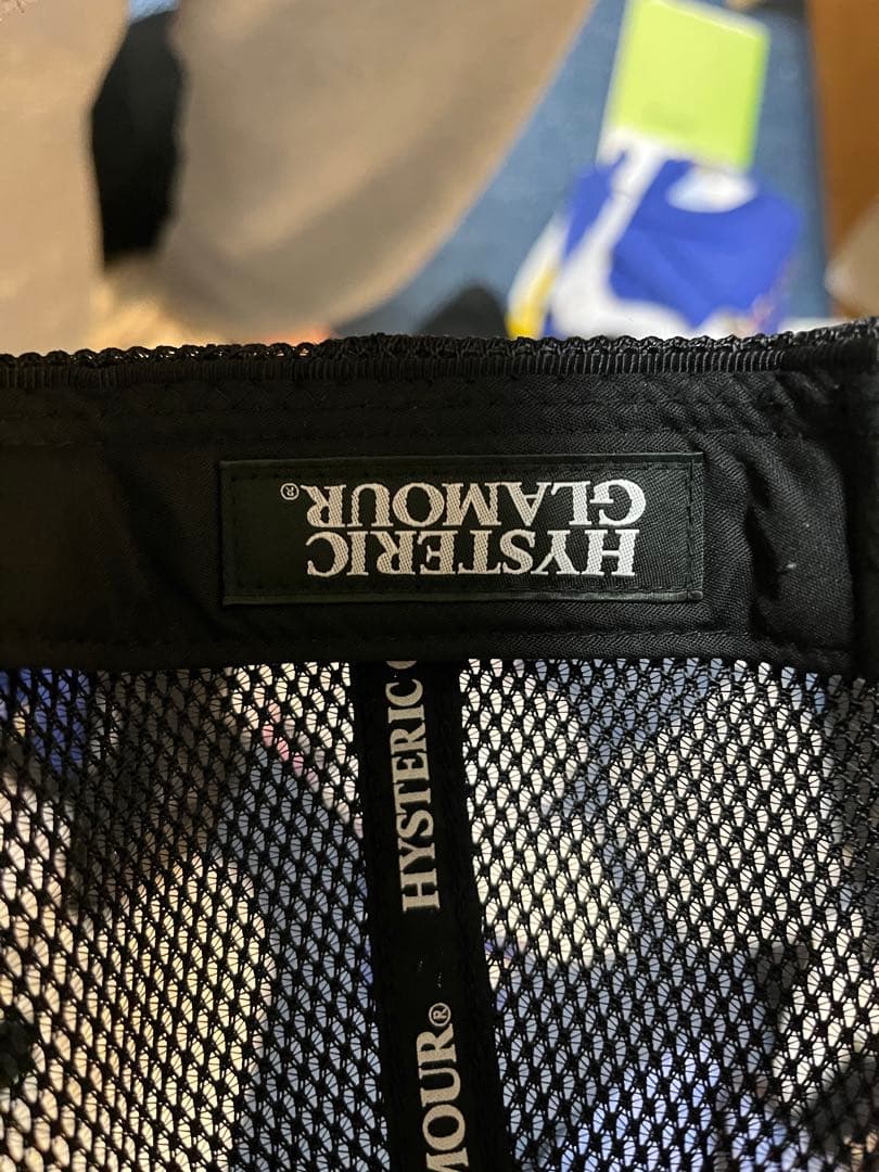 HYSTERIC GLAMOUR ロゴキャップ ホワイト/ブラック