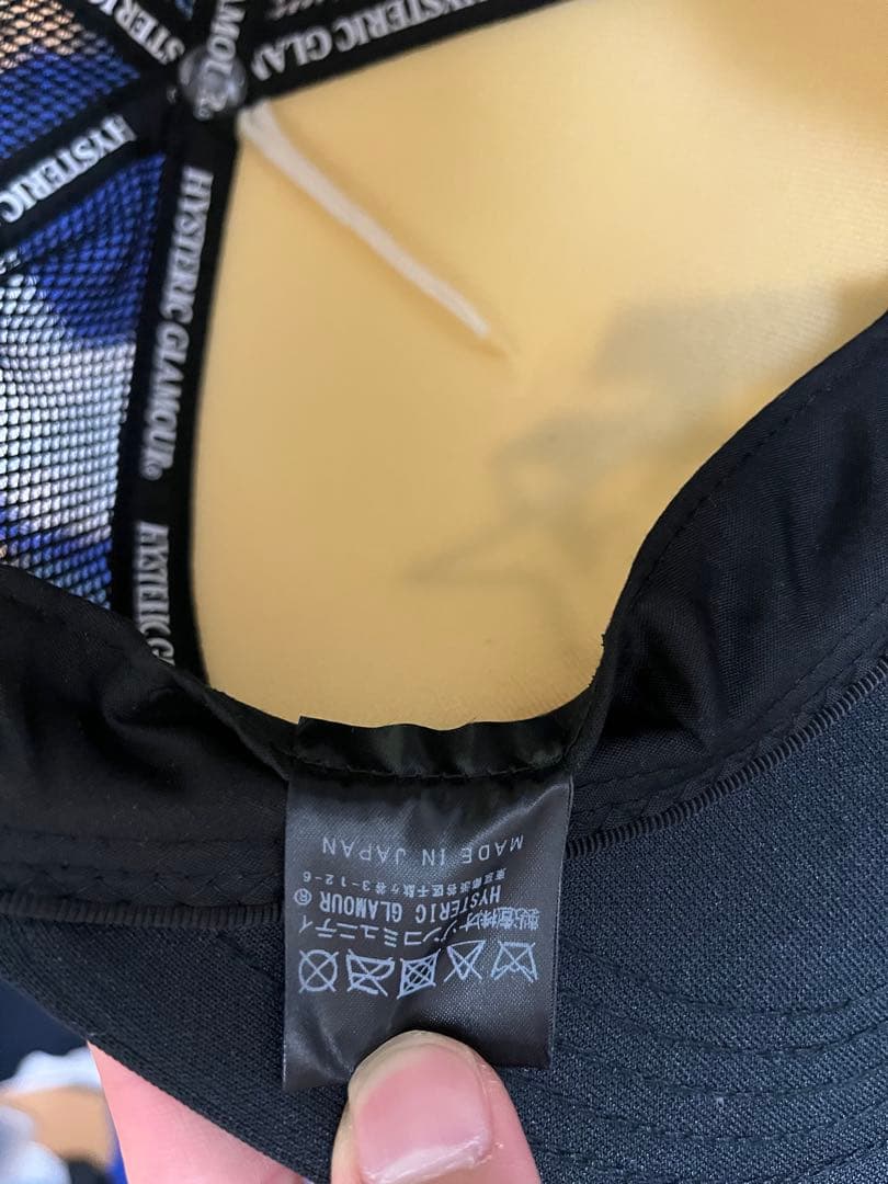 HYSTERIC GLAMOUR ロゴキャップ ホワイト/ブラック