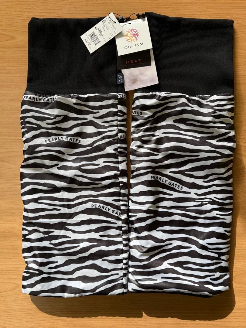 パーリーゲイツPEARLYGATES レッグウォーマーゼブラ柄