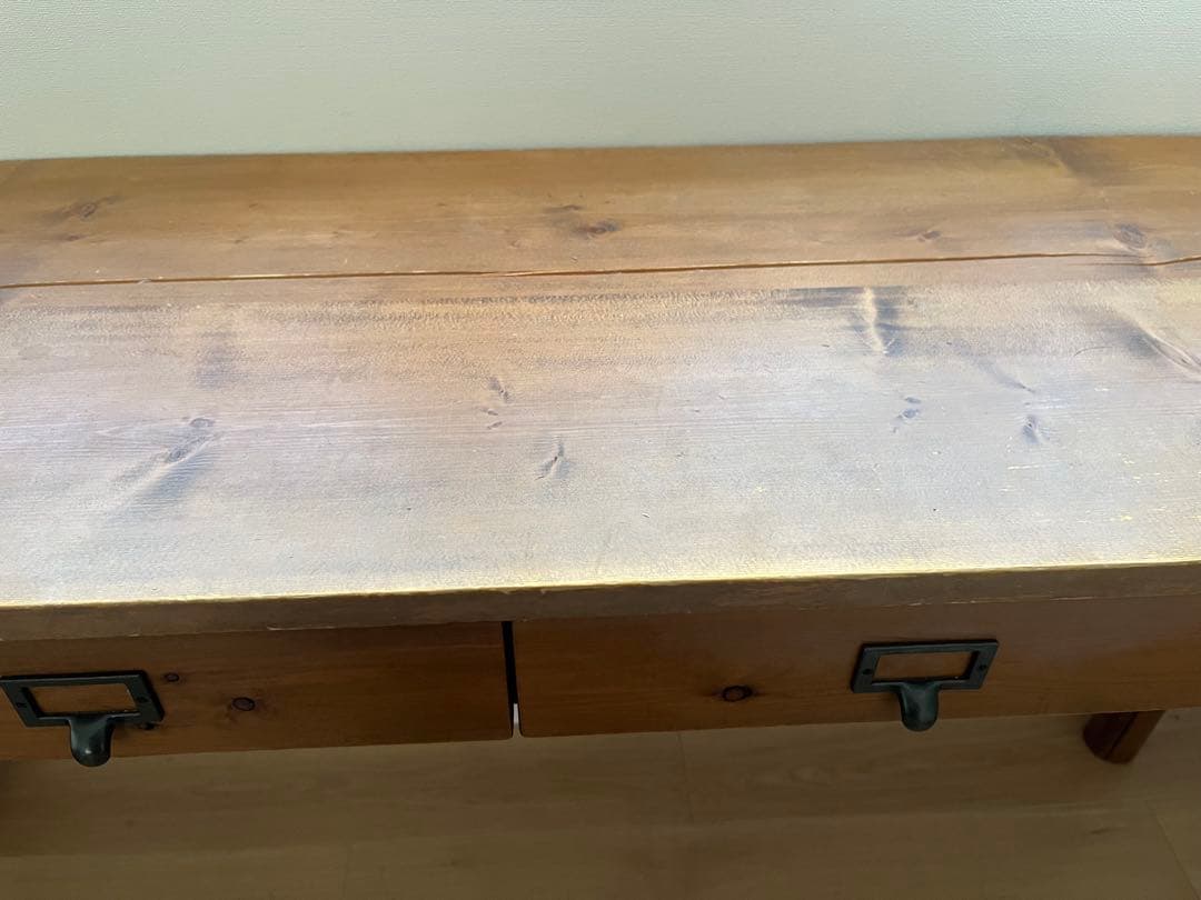 木製コンソールテーブル 3引き出し