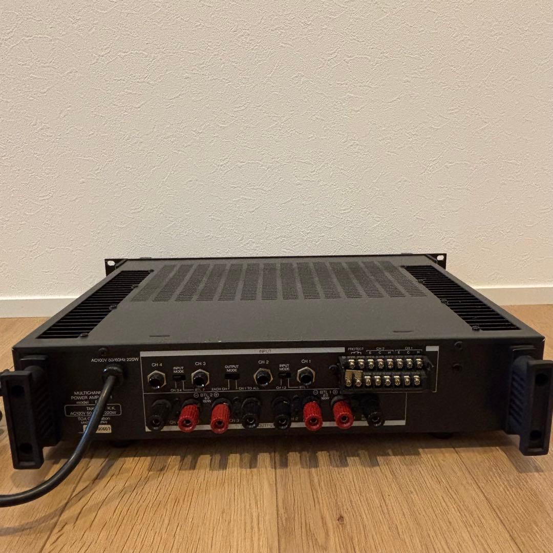 【美品】TOA マルチチャネルパワーアンプ P-60F 動作確認済