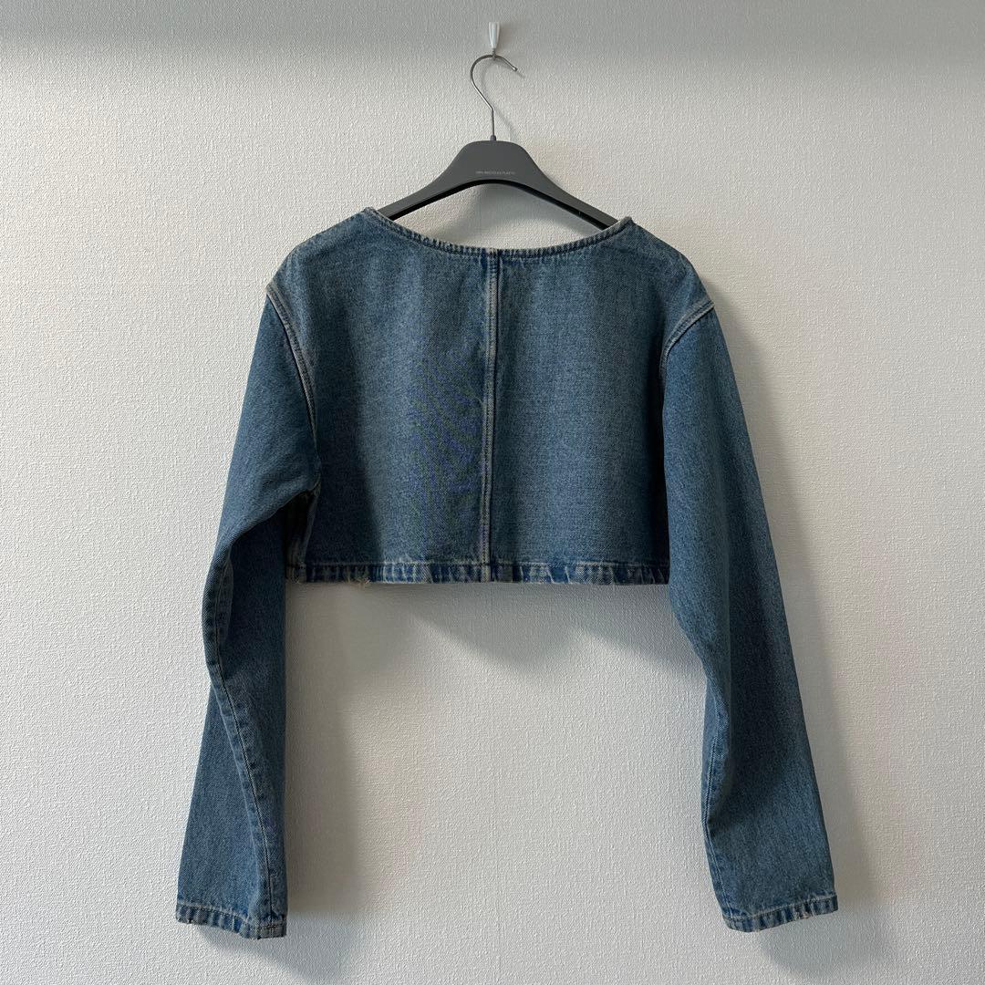 PRADA プラダ デニム クロップド ジャケット