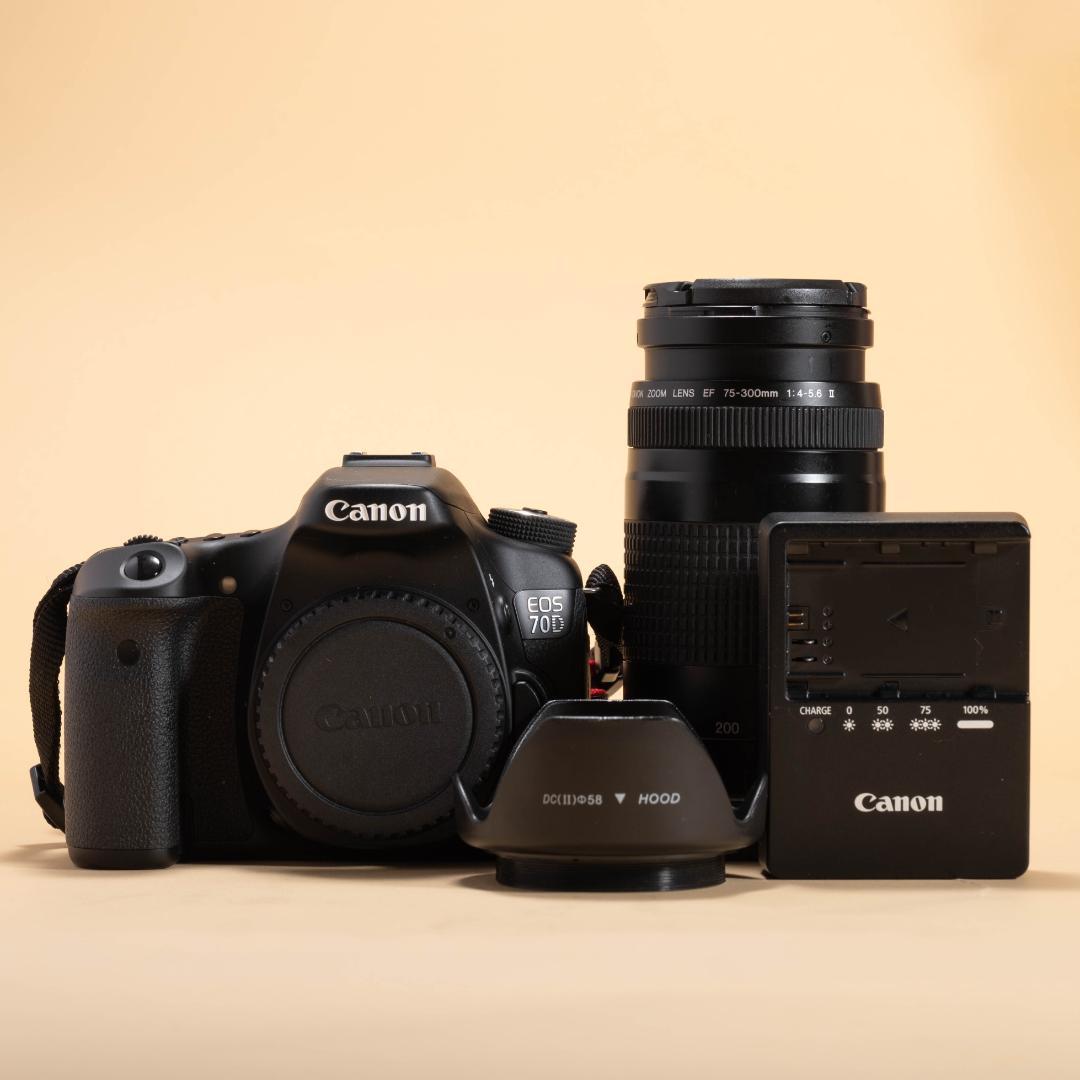 wi-fi搭載！Canon EOS 70D 望遠レンズキット 75-300mm