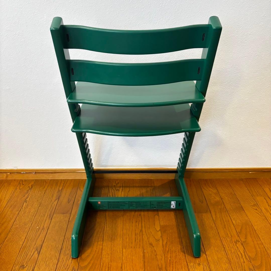 ストッケ　トリップ トラップ　ベビーチェア+ベビーセット　フォレストグリーン