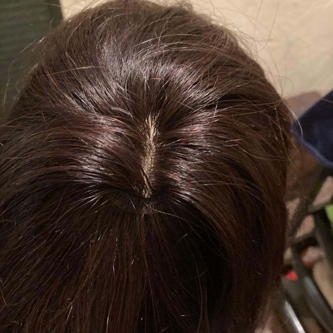 レミー人毛100% ミディアムゆるウェーブ　インナーカラー❣️