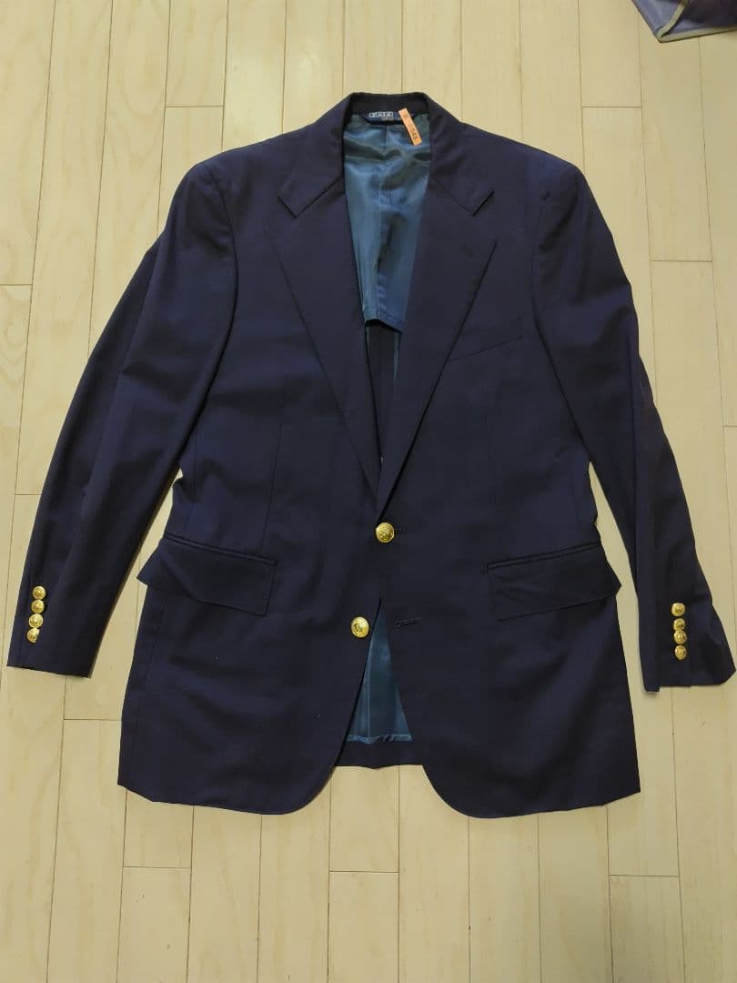 ポロラルフローレン ネイビー ブレザー サイズ180 紺ブレ 金ボタン