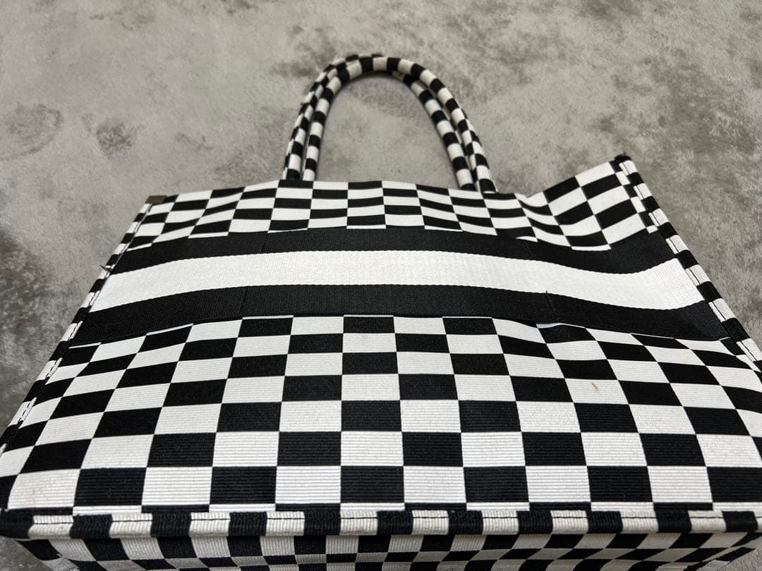 Christian Dior チェッカーパターン ビジネスバッグ　ラージsize