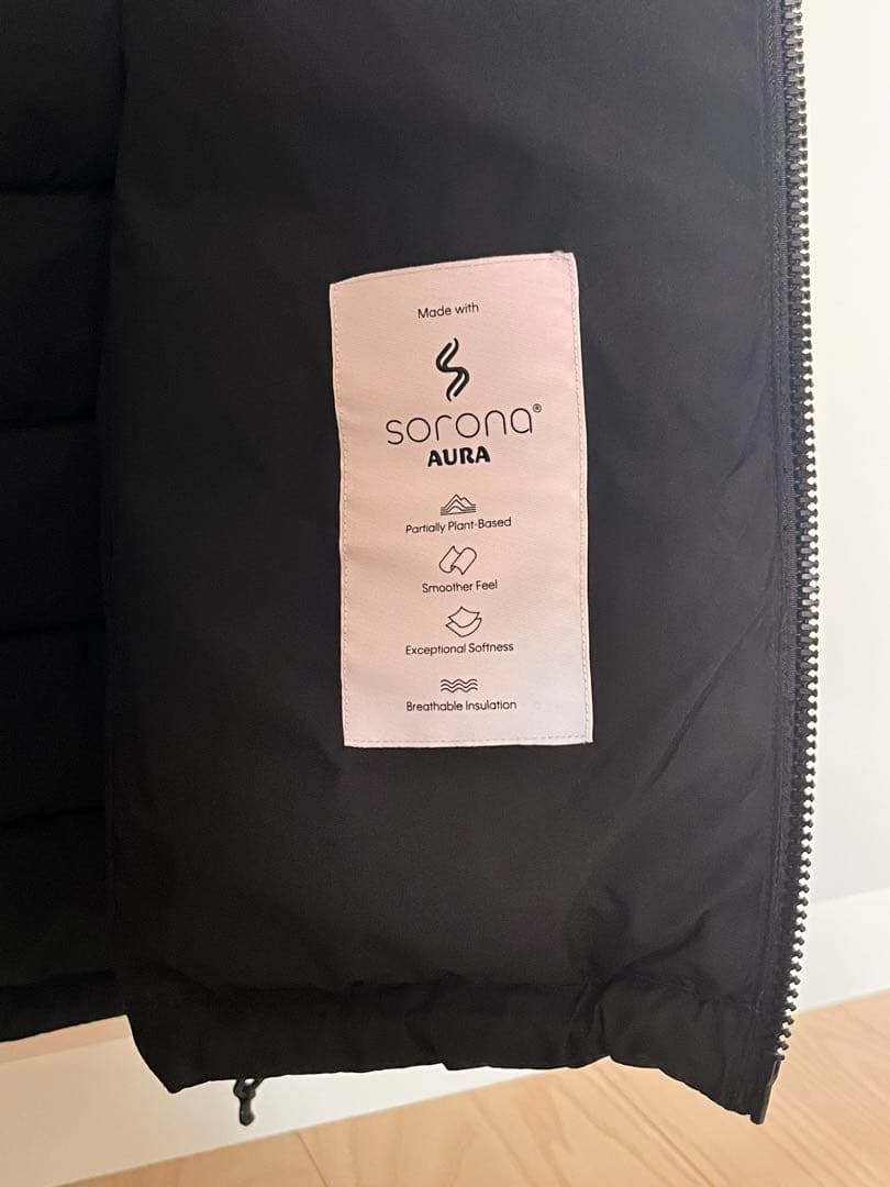 美品⭐︎  メンズ フード付きダウンベスト 黒