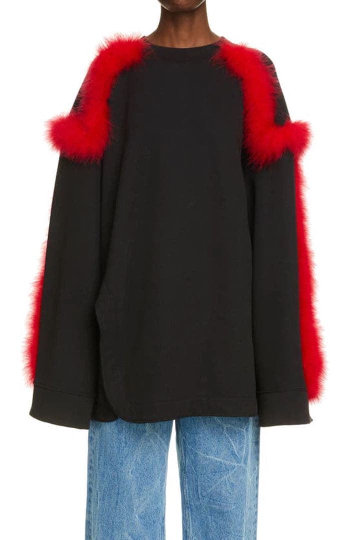 dries van noten ドリスヴァンノッテン　ファー　スウェット