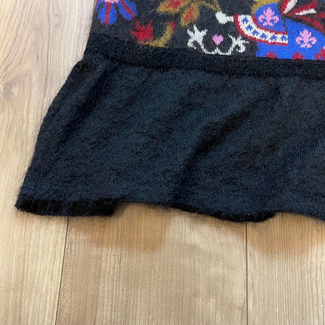 OLLEBOREBLA アルベロベロ　ニットロングチュニック　ぶたさんとロバ