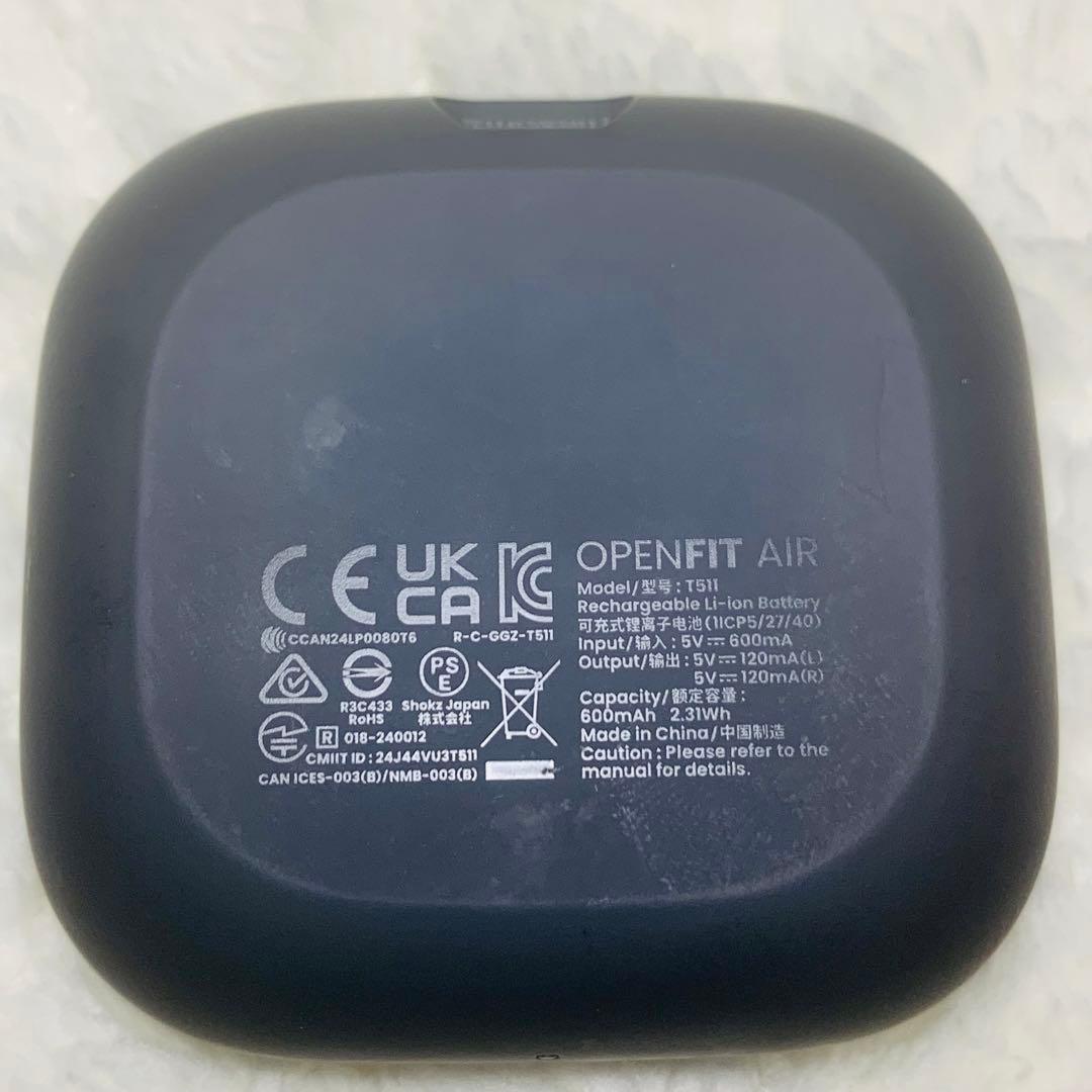 美品 SHOKZ OPENFIT AIR ブラック　2