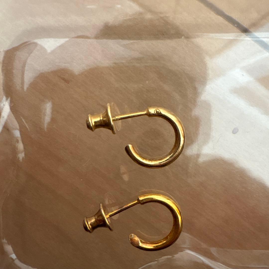 PLACEBO CAREERING ゴールド フープピアス