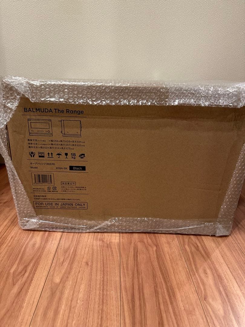 新品未開封　バルミューダ　BALMUDA オーブンレンジ K09A-BK
