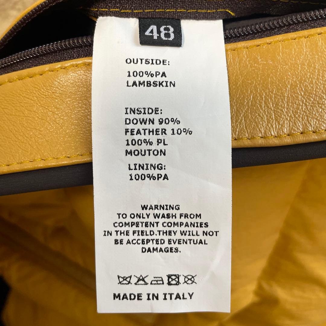 EMMETI エンメティ　ダウンジャケット　黄　イエロー　汚れ無し　未使用に近い