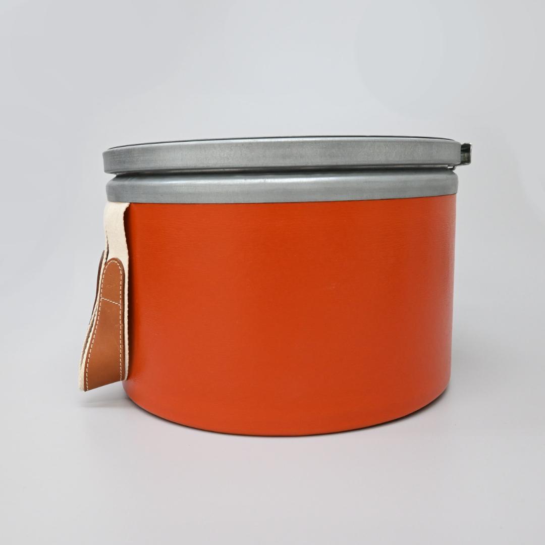 ■ □ 47371★年 エルメス サドルボックス セリエ オレンジ インテリア