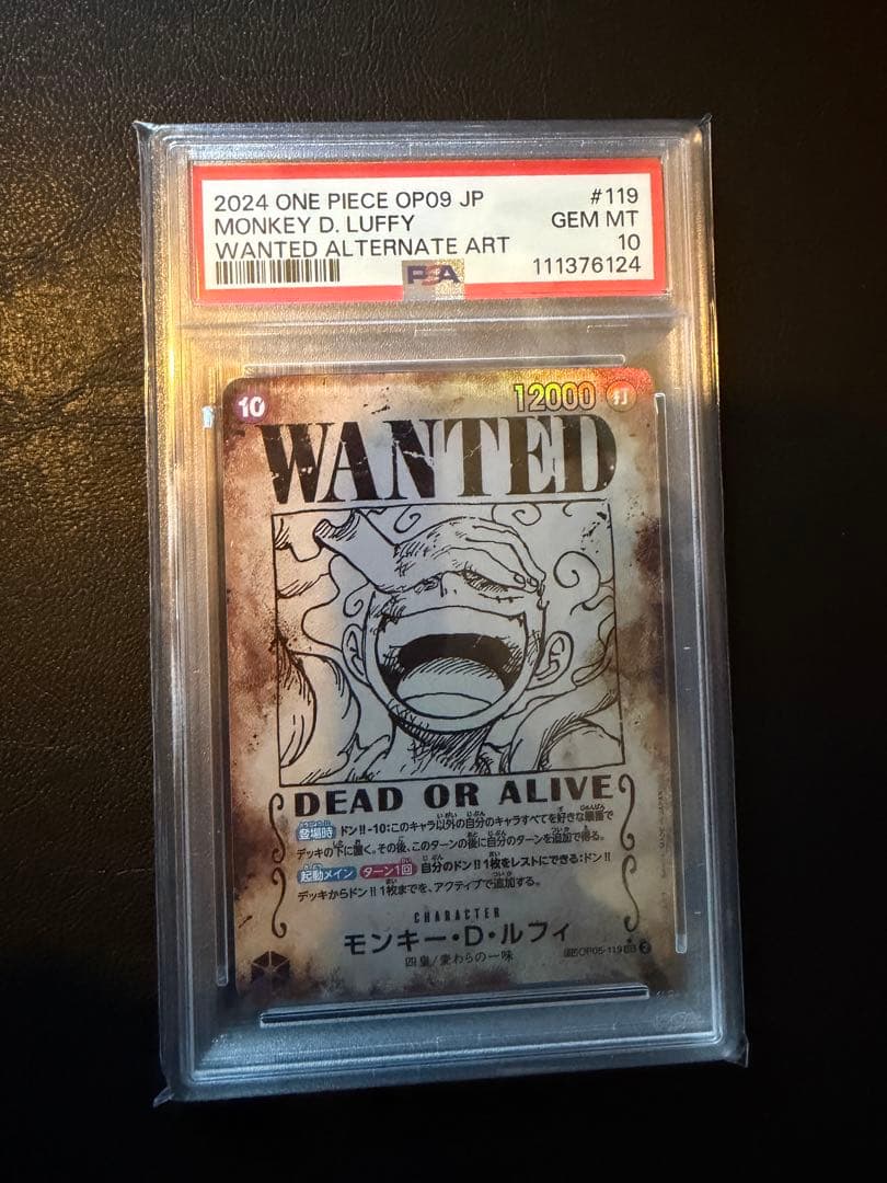 PSA10 ルフィ 手配書 ニカ ワンピースカード