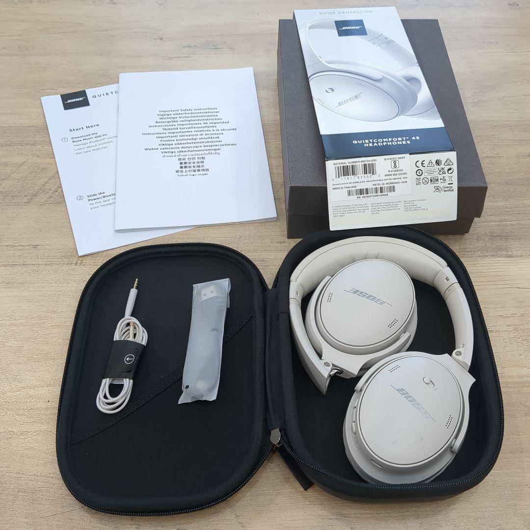 Bose QuietComfort 45 ワイヤレスヘッドフォン ホワイト