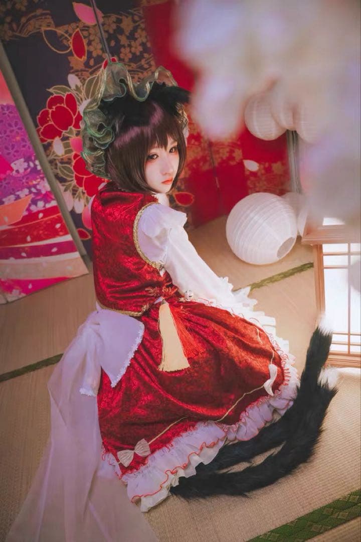 Enchantment 東方プロジェクト　チェン　八雲橙 コスプレ　ウィ・靴追加