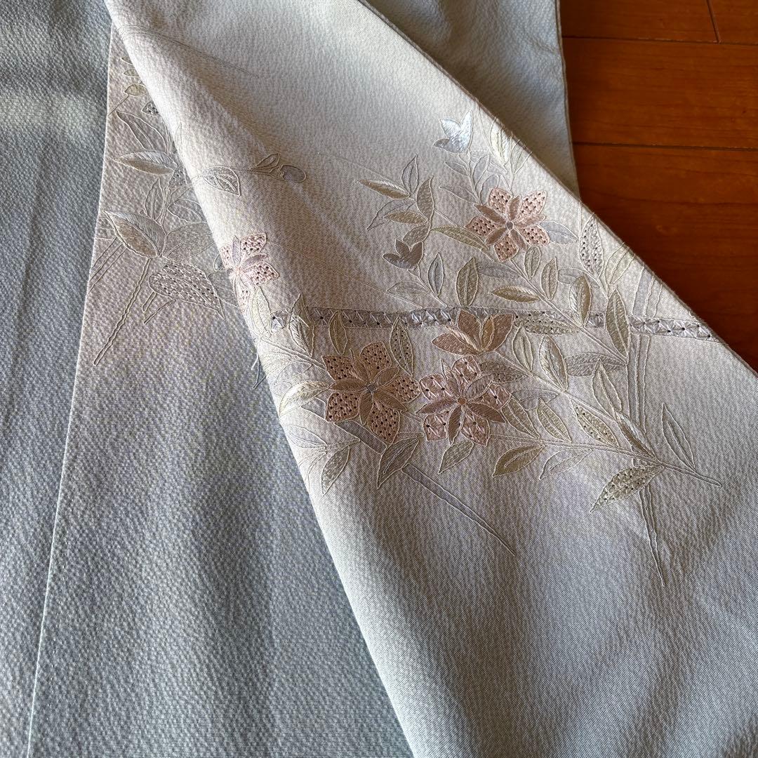 訪問着 スワトウ刺繍 小柄な方 入学式 結婚式 お宮参り