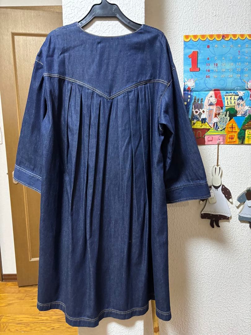 新品アルベロベロデニム刺繍チュニックワンピース　31900円　オレボレボラ