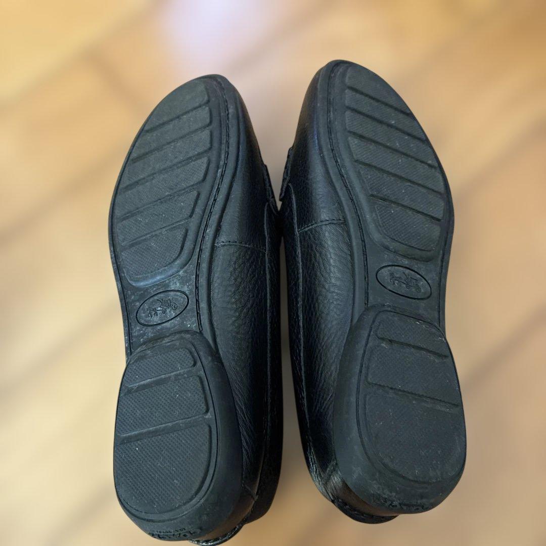 COACH ブラック ローファー TASSE GREENWICH 5 C