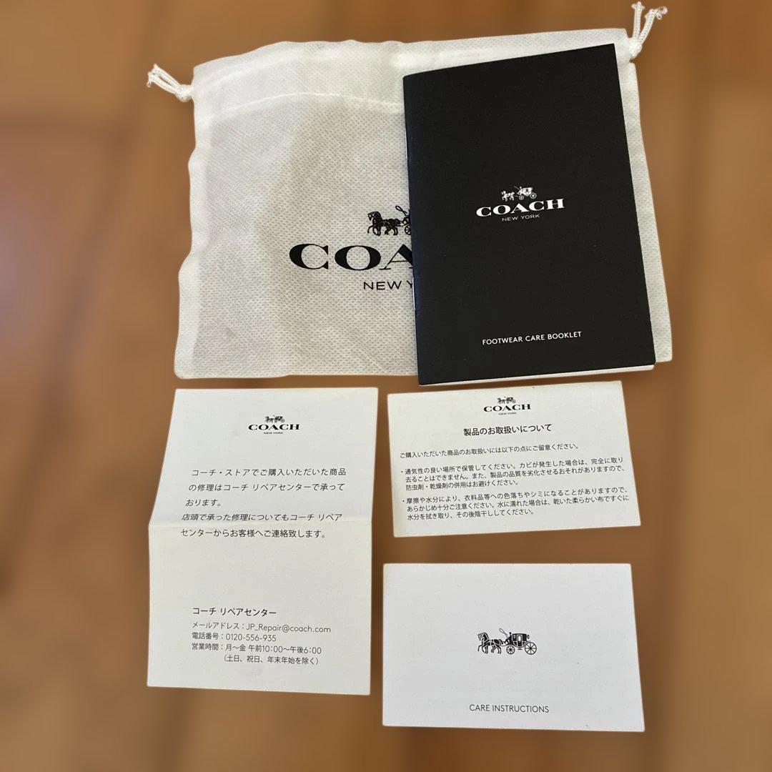 COACH ブラック ローファー TASSE GREENWICH 5 C