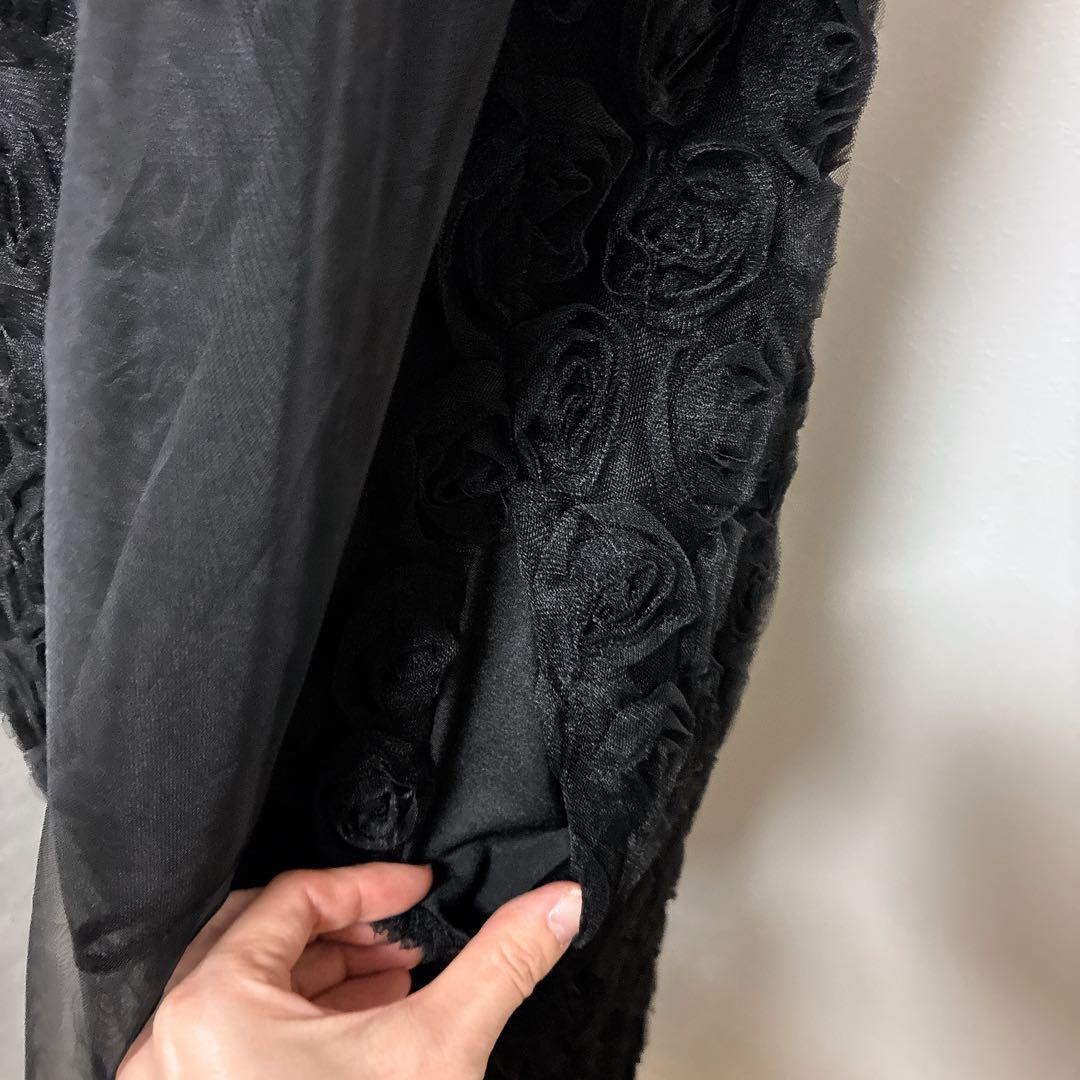 Rose race pencil dress et.UNiVERローズレース