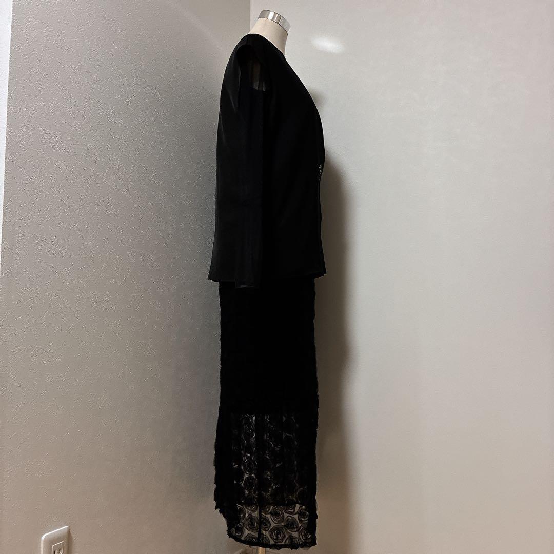 Rose race pencil dress et.UNiVERローズレース