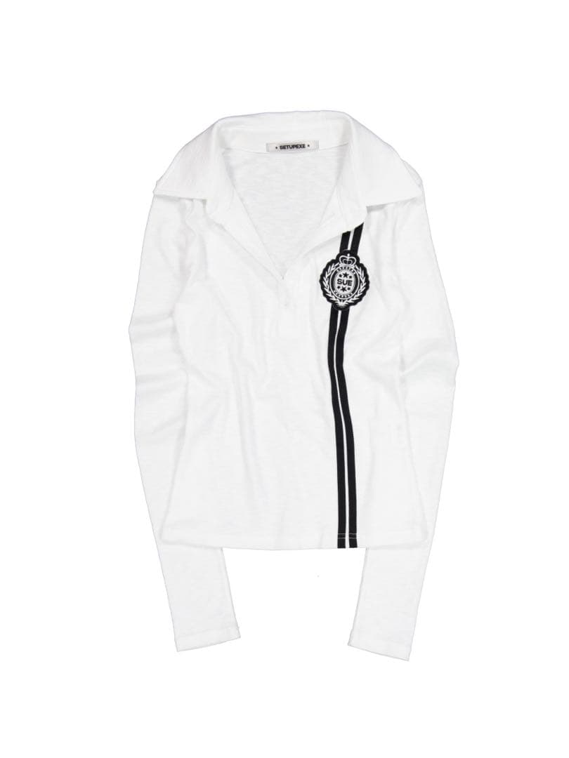 setupexe WAFFEN LINE COLLAR TEE シズニルック