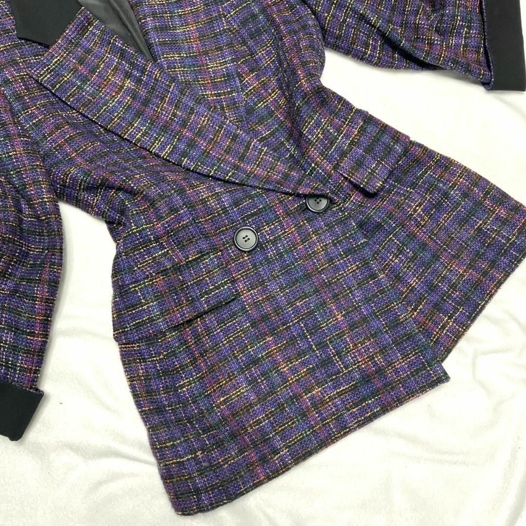 Christian Dior テーラードジャケット ダブル　シルク混　9号