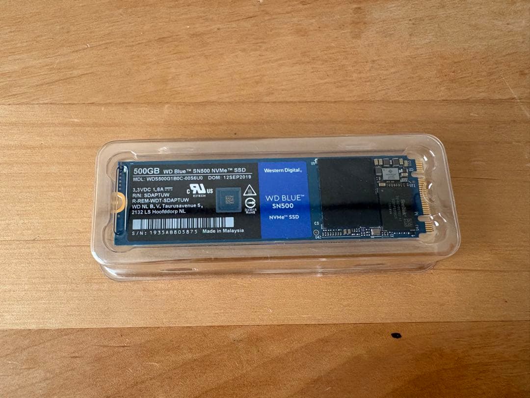 内蔵型SSD WD Blue SN500 NVMe SSD M.2 [500GB]