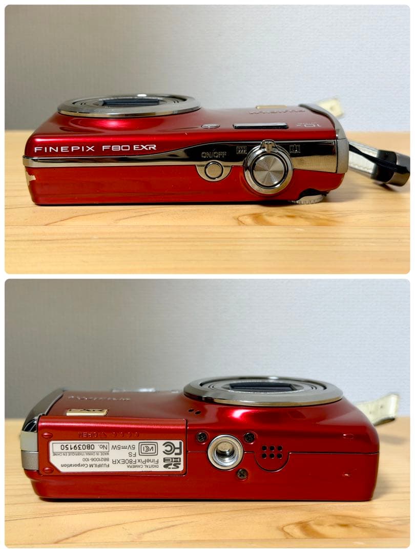 【美品】FUJIFILM デジタルカメラ FinePix F80EXR レッド