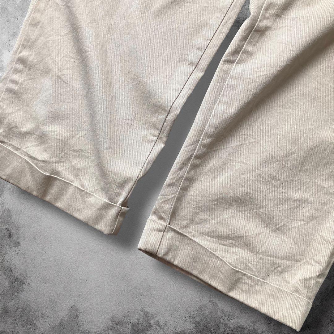 90s RalphLauren ツータックワイドチノトラウザー ポロチノ USA