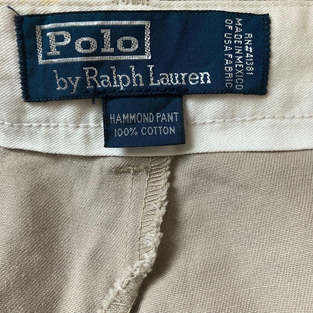 90s RalphLauren ツータックワイドチノトラウザー ポロチノ USA
