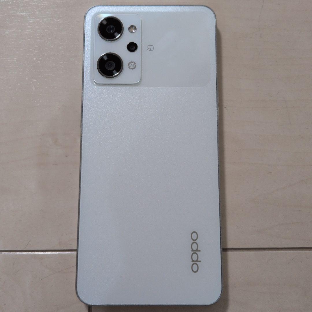 OPPO　Reno9A 本体 ムーンホワイト 画面割れあり