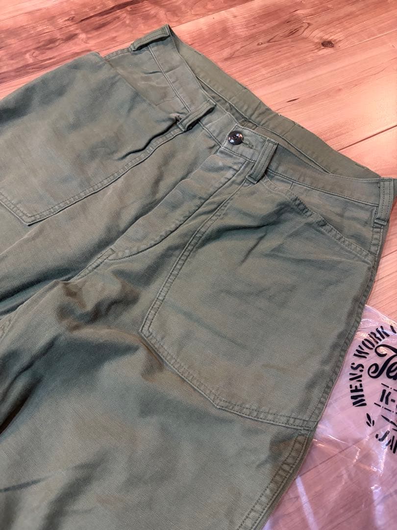 TENDERLOIN ファティーグトラウザーズ S オリーブ