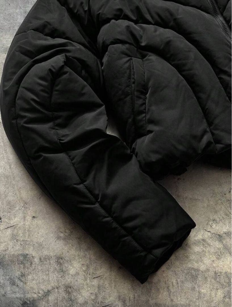 ジャケット・アウター Opium-Black cropped down jacket 00s