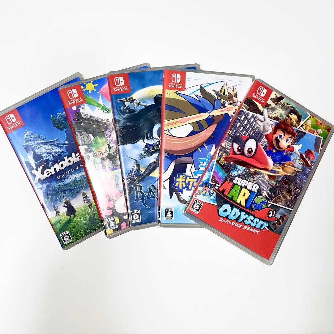 switchゲームまとめ マリオ ポケモン ゼノブレイド ベヨネッタ 5点セット