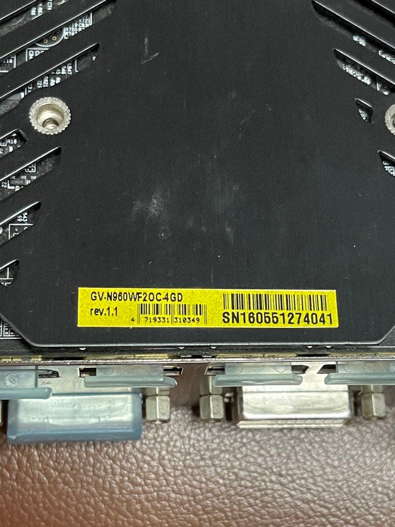 動作確認済GIGABYTE & ASUS GeForce GTX 960 4GB